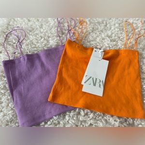 Brand new Two Zara bandeau crop top